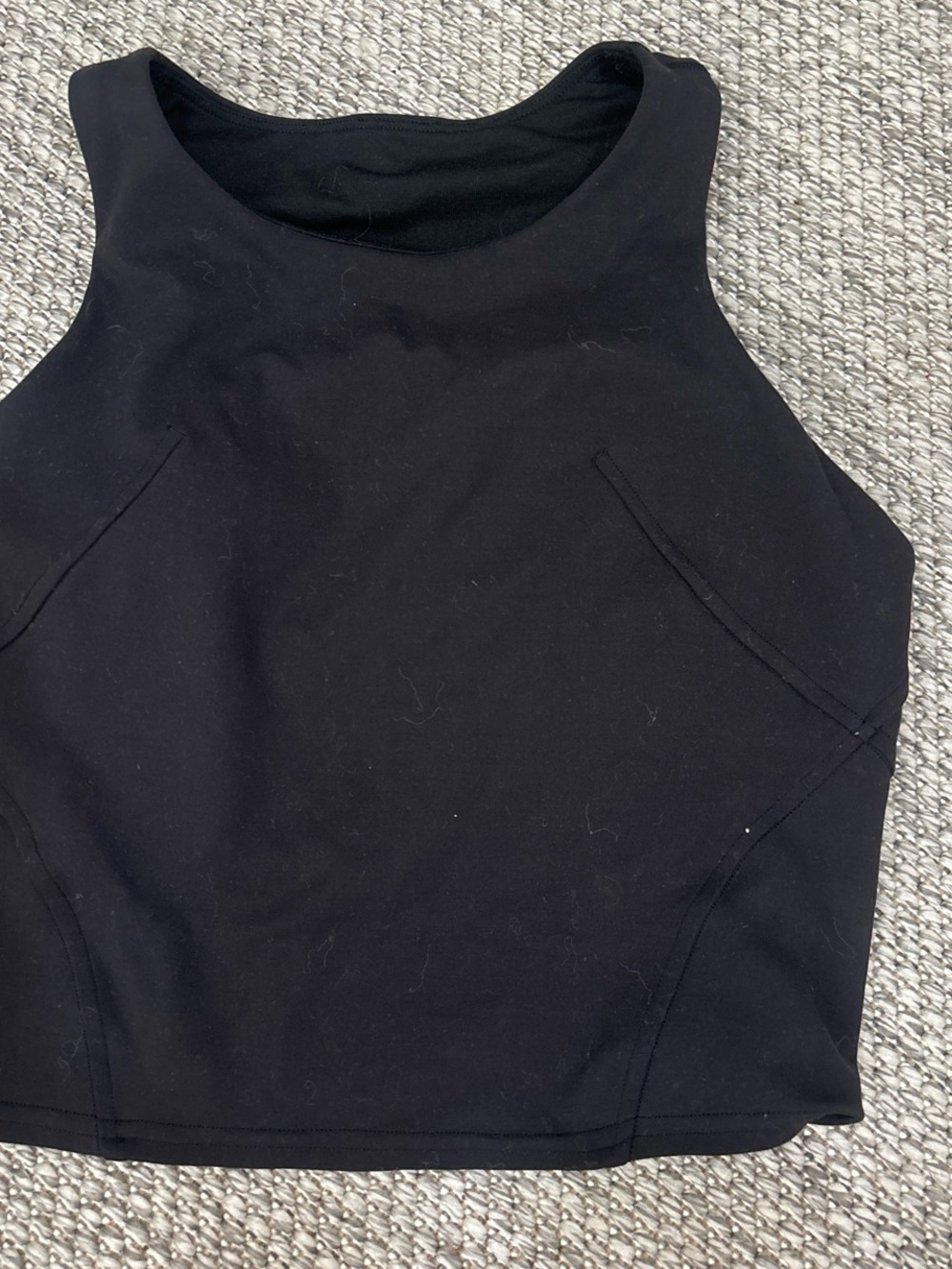 lululemon athletica Black High-Neck Athletic Tank